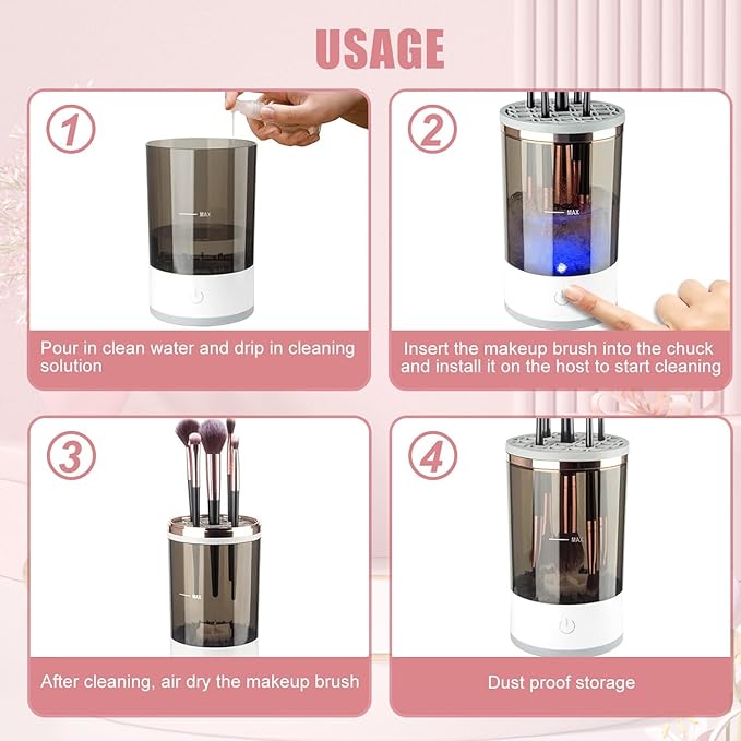 ELECTRIC MEAKUP BRUSH CLEANER