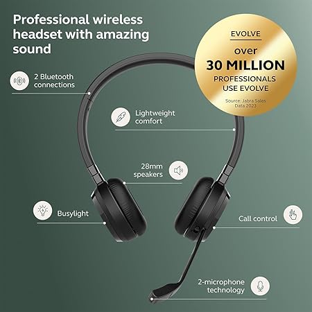 Jabra Evolve 65TE | USB-A MS Stereo | BTHEADSET+ BT DONGLE(PC)