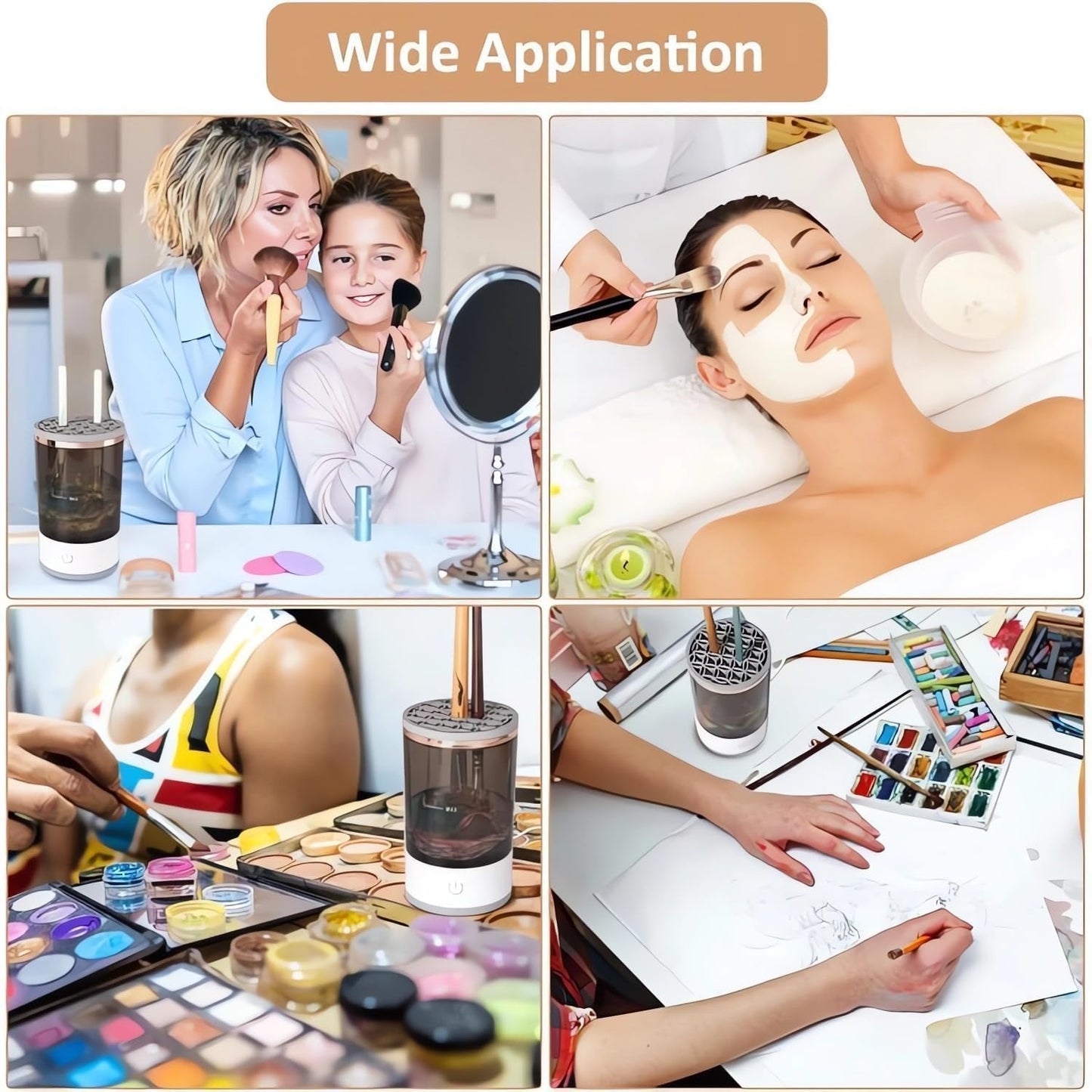 ELECTRIC MEAKUP BRUSH CLEANER
