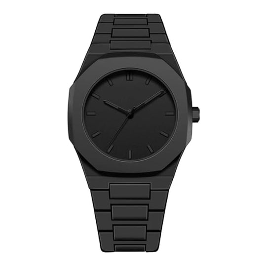 Black Chain Strap Wrist Watch for Men Boys