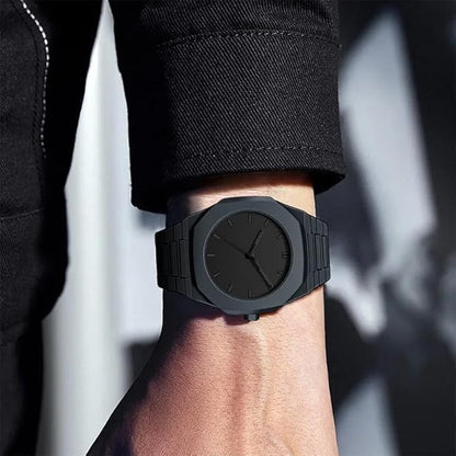 Black Chain Strap Wrist Watch for Men Boys